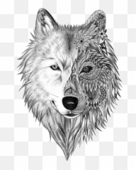 Download Tattoo Sleeve Gray Artist Heart Wolf Ink Hq Png - Wolf Spirit Animal Tattoos,Heart Tattoo Png