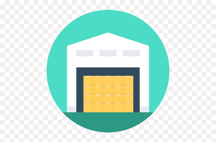 Warehouse - Free Buildings Icons Flat Inventory Icon Png,Warehouse Icon