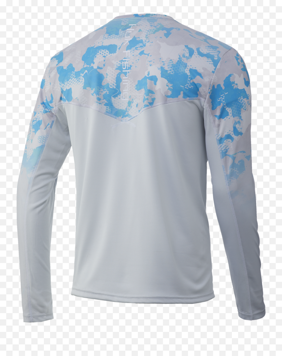 Huk Icon X Refraction Fade Shirt - Refraction Inshore Huk Gear Long Sleeve Png,Polyester Icon