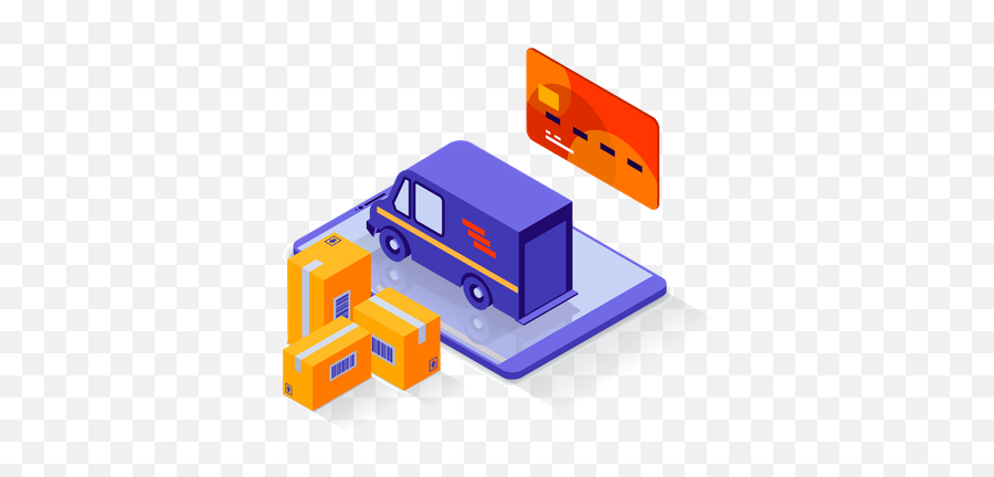 Logistic Services Icon - Download In Flat Style Commercial Vehicle Png,Logistic Icon