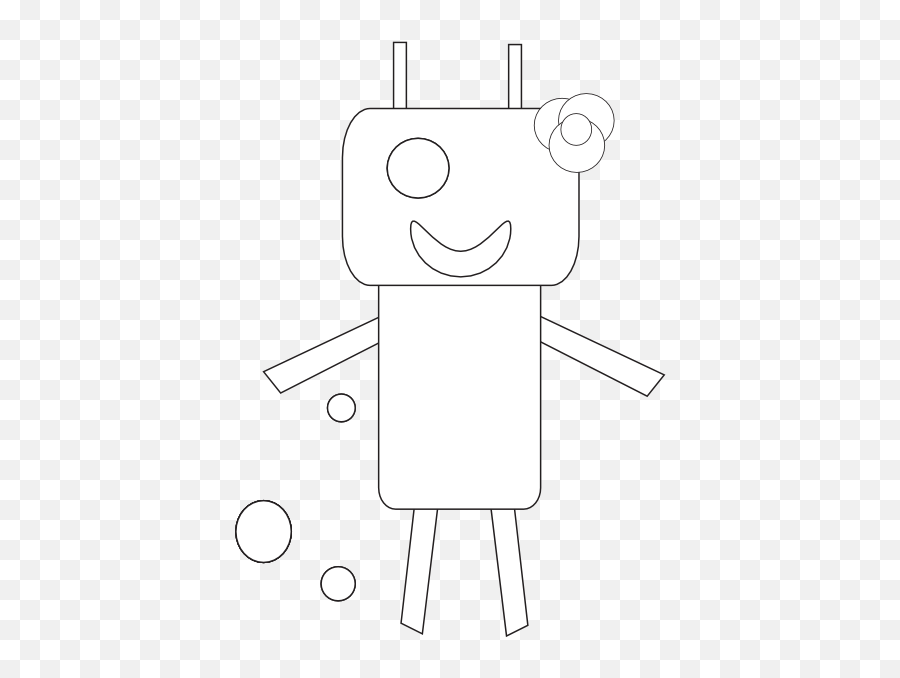 Clip Art Robot Girl Squiggly Svg - Clipart Best Clipart Best Dot Png,Squiggly Icon