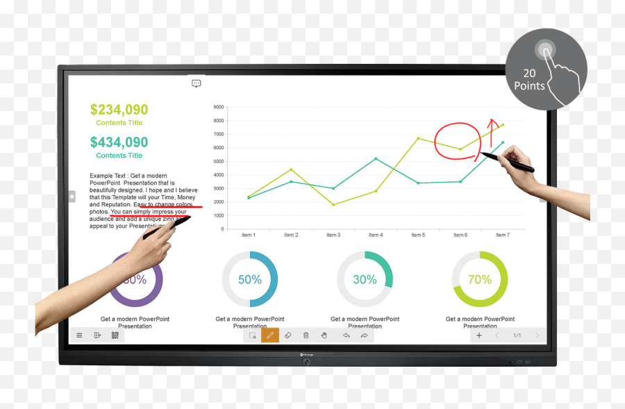 4k Interactive Displays Ifp - Series Ag Neovo Statistical Graphics Png,Thu Nho Icon Desktop Win 10