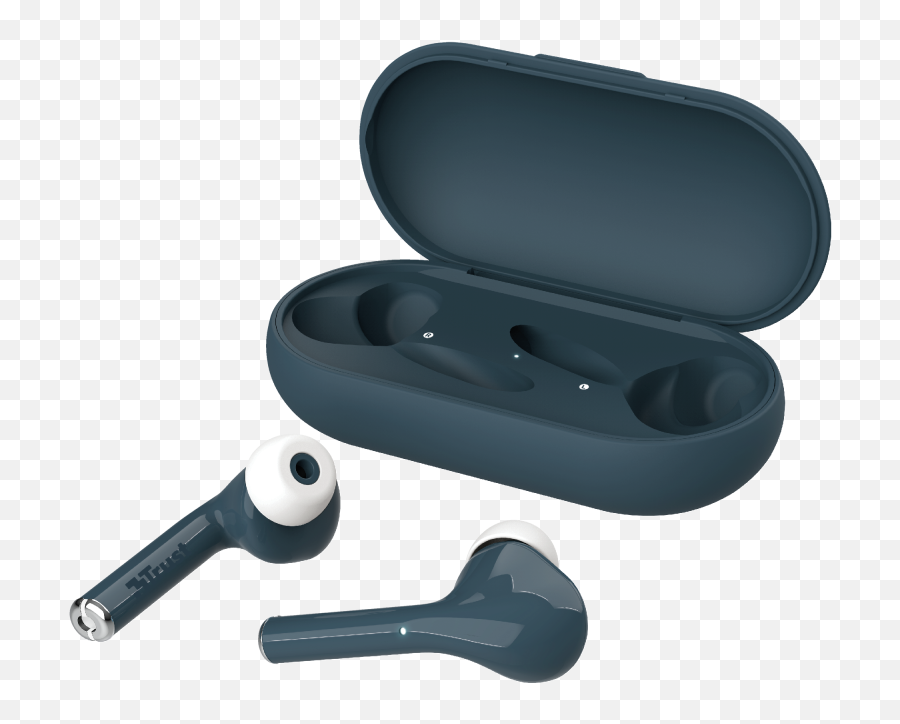 Trustcom - Nika Touch Bluetooth Wireless Earphones Blue Auricular Trust Nika Touch Bt Mint Png,Skull Candy Icon 3 Review