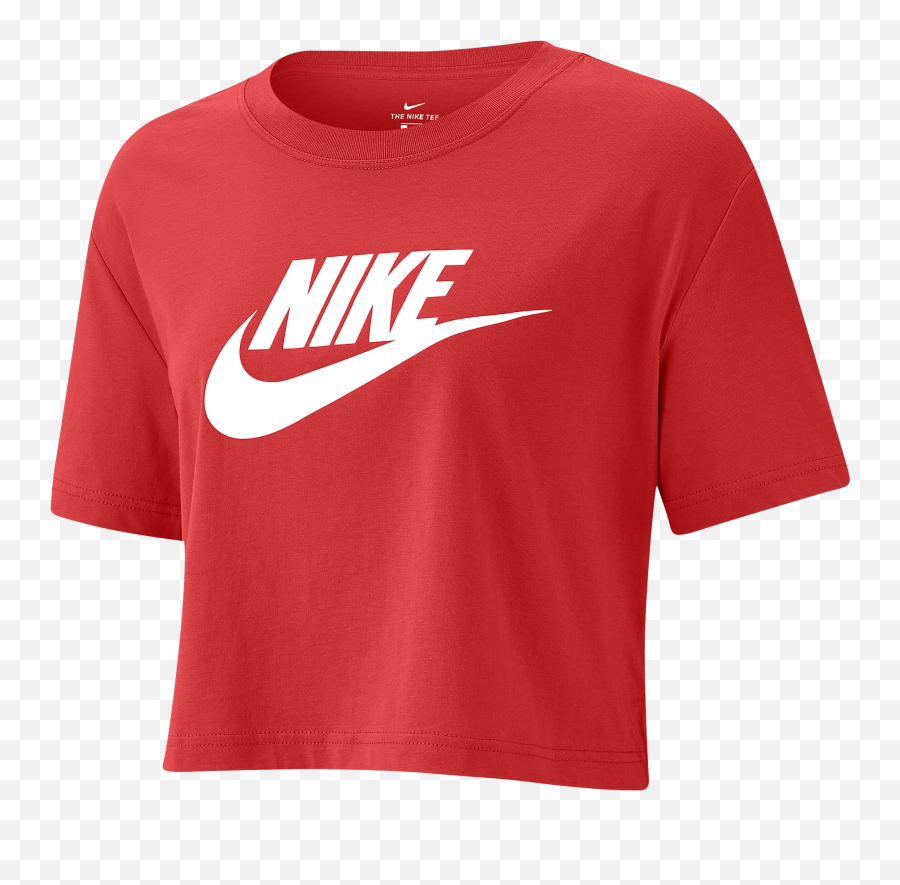 Nike Essential Crop Icon Futura T - Shirt In Chili Redwhite Nike Air Png,Icon Cropper