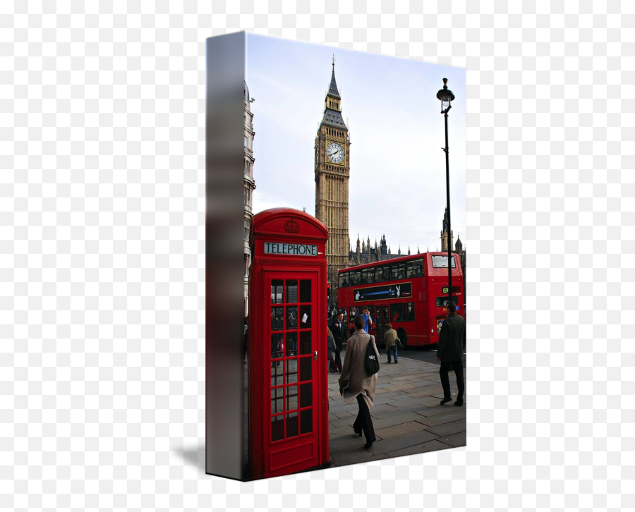 London Icontelephone Booth Double Decker Bus B By - Big Ben Png,Double Icon