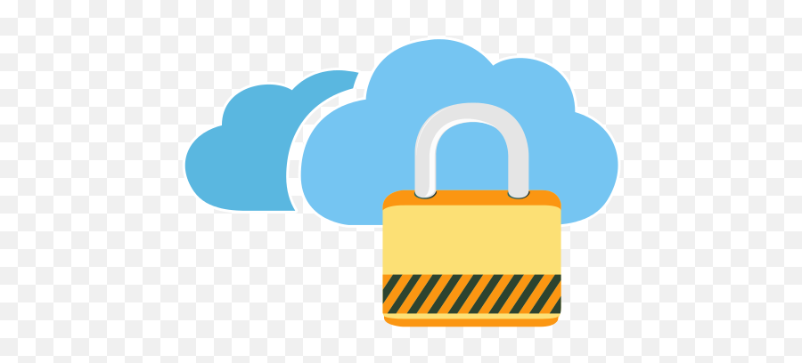 Cloud Lock Icon Myiconfinder - Cloud And Key Png,Lock Png