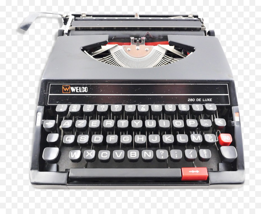 Sr280 Welco Vintage Typewriter Revised With Ribbon New Selency - Typewriter Rheinmetall Mod 9 Png,Typewriter Png