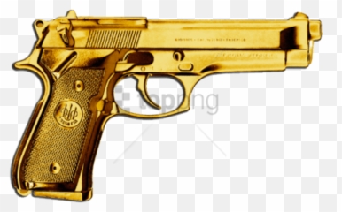 Free Png Gold Gun Image With Transparent Background