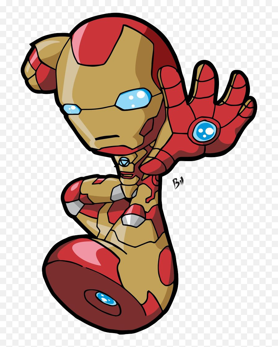 Chibi Iron Man Png Transparent - Iron Man Kids Cartoon,Iron Man Png