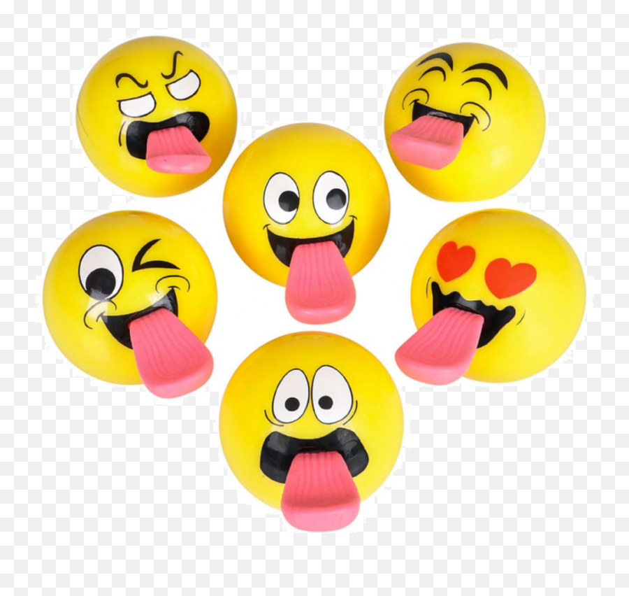 Flashing Emoticon Tongue Ball - Cartoon Png,Tongue Emoji Transparent