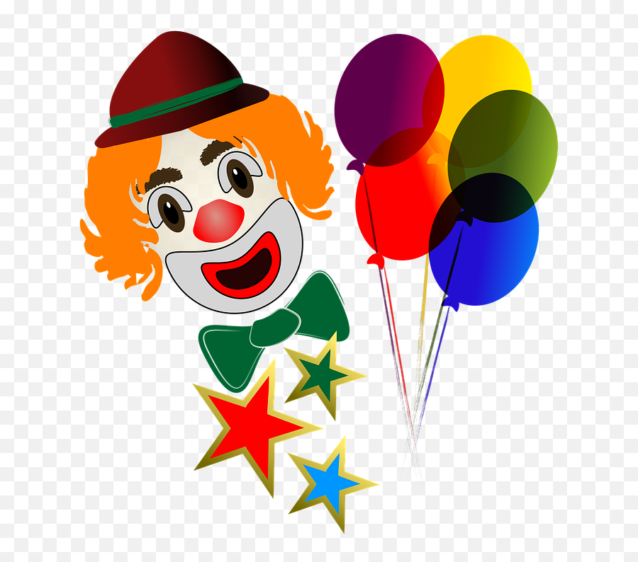 Download Clown Face With Balloons - Clown Png Image With No,Clown Face Png