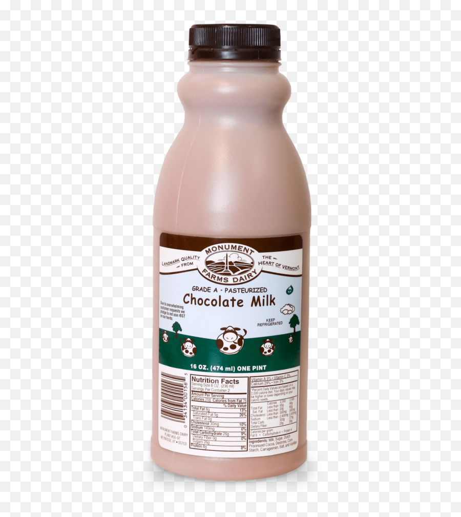 Local Chocolate Milk Monument Fresh Vermont Dairy Distributor - Monument Farms Chocolate Milk Png,Chocolate Milk Png
