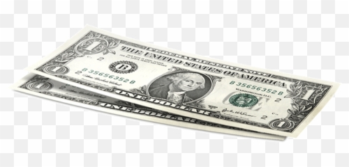 One Dollar Bill Png - Transparent Cartoon 1 Bills Psd