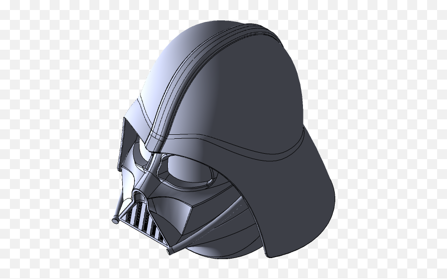 Darth Vader 3d Cad Model Library Grabcad - Darth Vader Png,Darth Vader Helmet Png