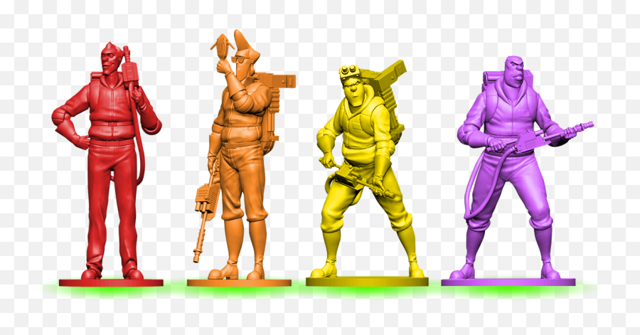All Four Ghostbusters - Ghostbusters News Figurine Png,Ghostbusters Png