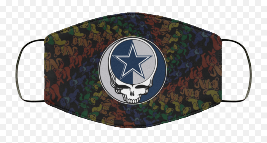 Dallas Cowboys Grateful Dead Face Mask - Grateful Dead Png,Dallas Cowboys Logo Png
