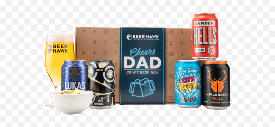 Dadu0027s Craft Beer Selection Box 5 Beers Glass - Wild Beer Madness Ipa Png,Draft Beer Png
