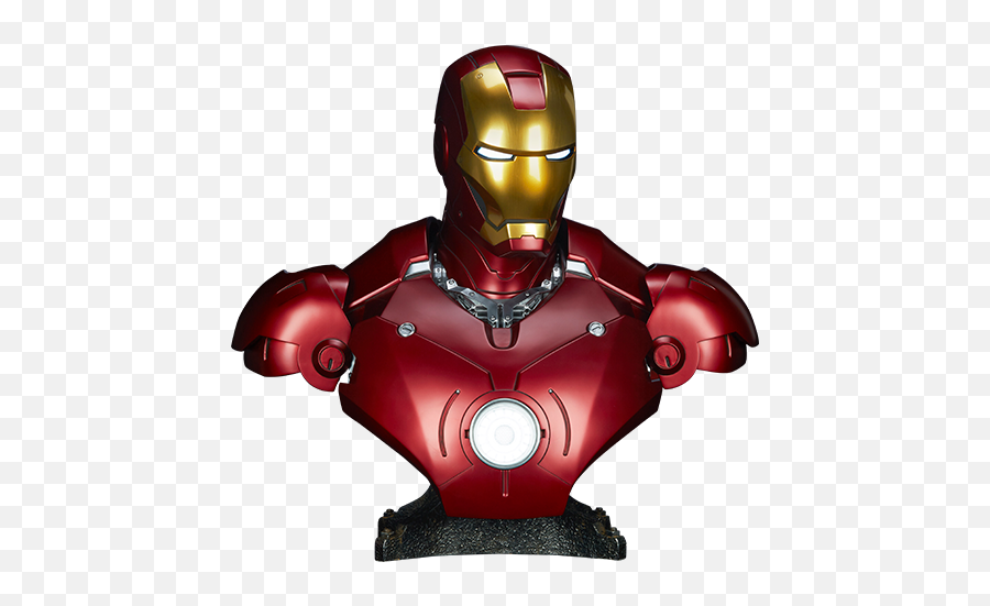 Marvel Iron Man Mark Iii Life - Size Bust By Sideshow Iron Man Mark 3 Life Size Bust Png,Iron Man Logo Png