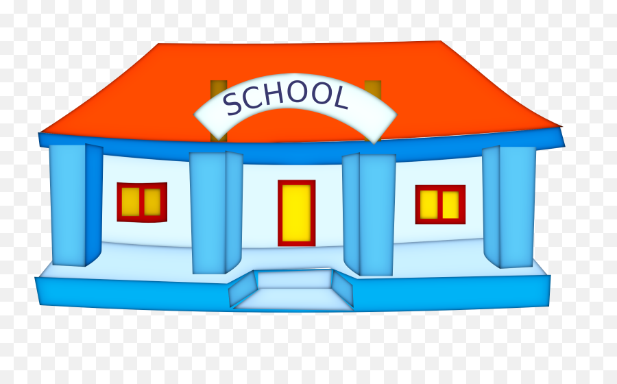 Library Of School Royalty Free Transparent - Clipart Image Of School Png,Clip Art Transparent Background