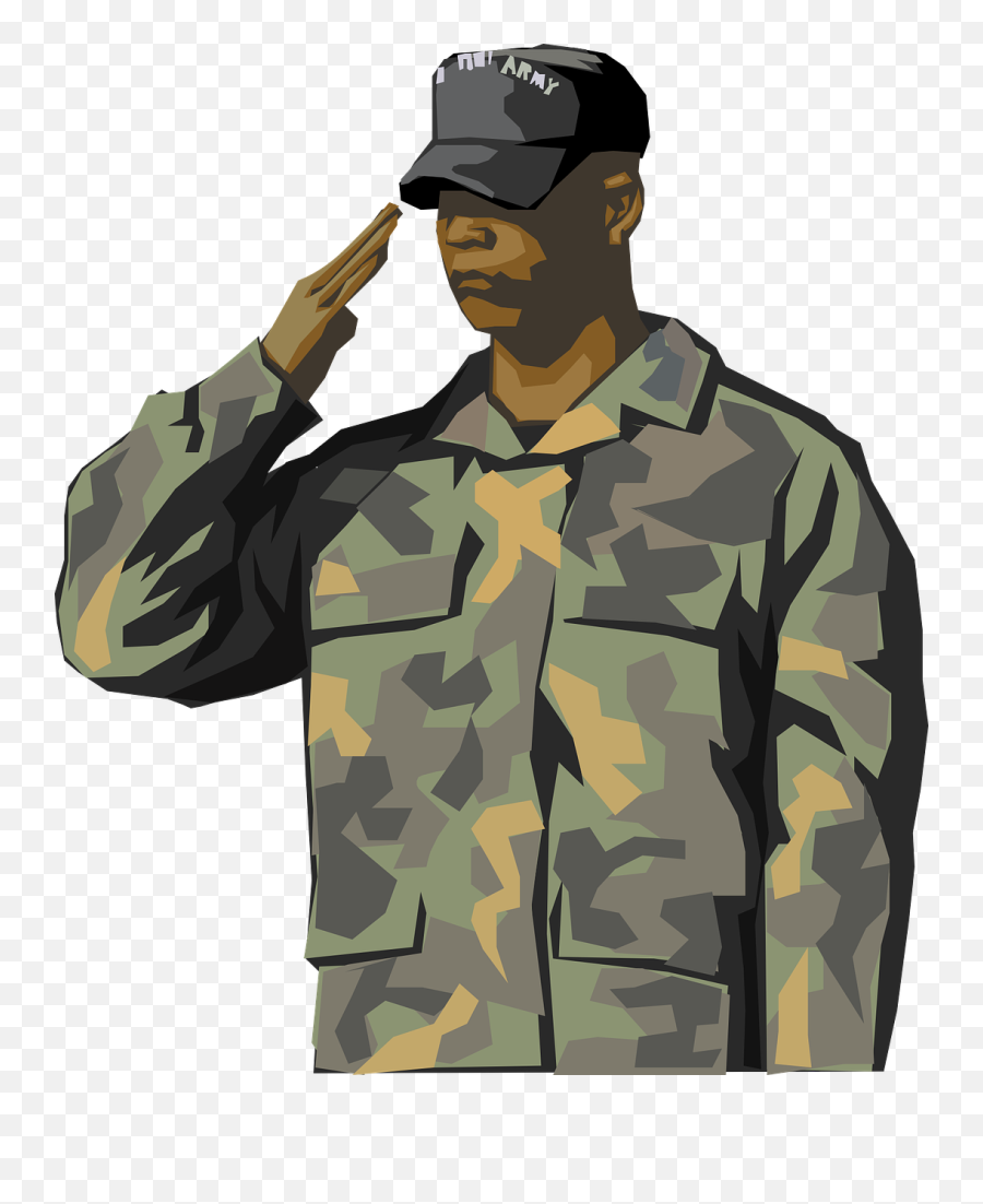 Soldier Salute Army Clip Art - Army Clipart Png,Military Png