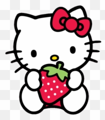 Hello Kitty Paper Sticker Decal - Transparent Background Png