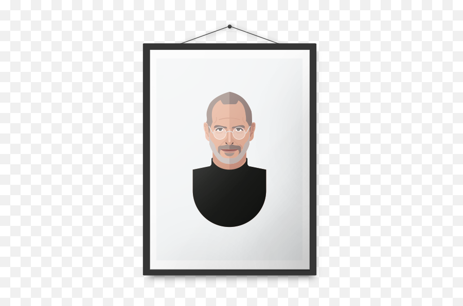 Download Steve Jobs Poster - Illustration Png Image With No Poster Frame,Steve Jobs Png