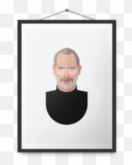 Download Steve Jobs Poster - Illustration Png Image With No Poster Frame,Steve Jobs Png