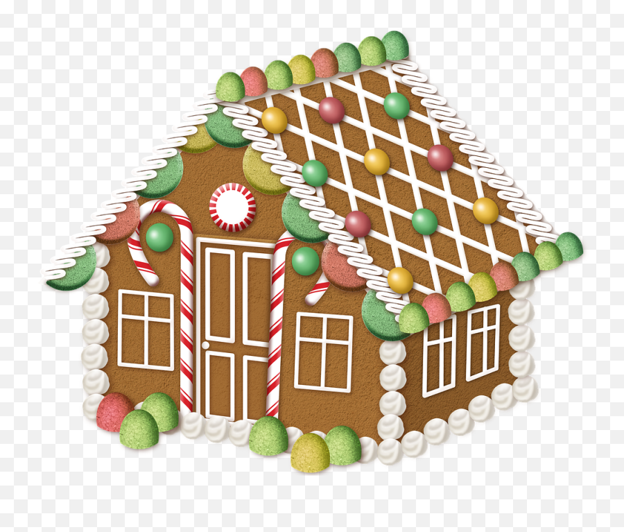 Gingerbread House Christmas Sweets - Free Image On Pixabay Casa De Gengibre Png,Christmas Candy Png