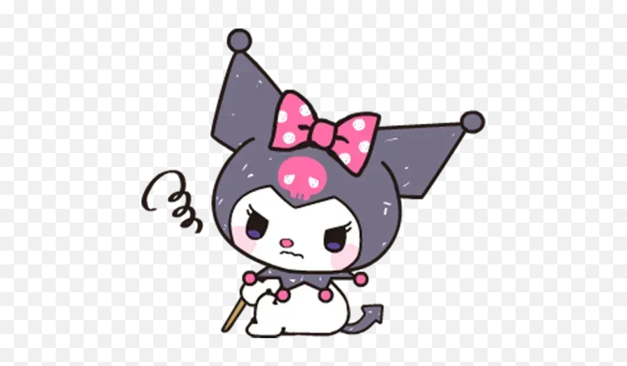 Kuromi Whatsapp Stickers - Stickers Cloud Kuromi Whatsapp Sticker Png,Kuromi Transparent