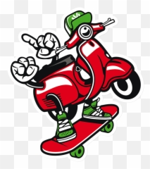 Download Sticker That Kick Ass Scooter Skater - Scooter Stikers De Skate Png,Skater Png