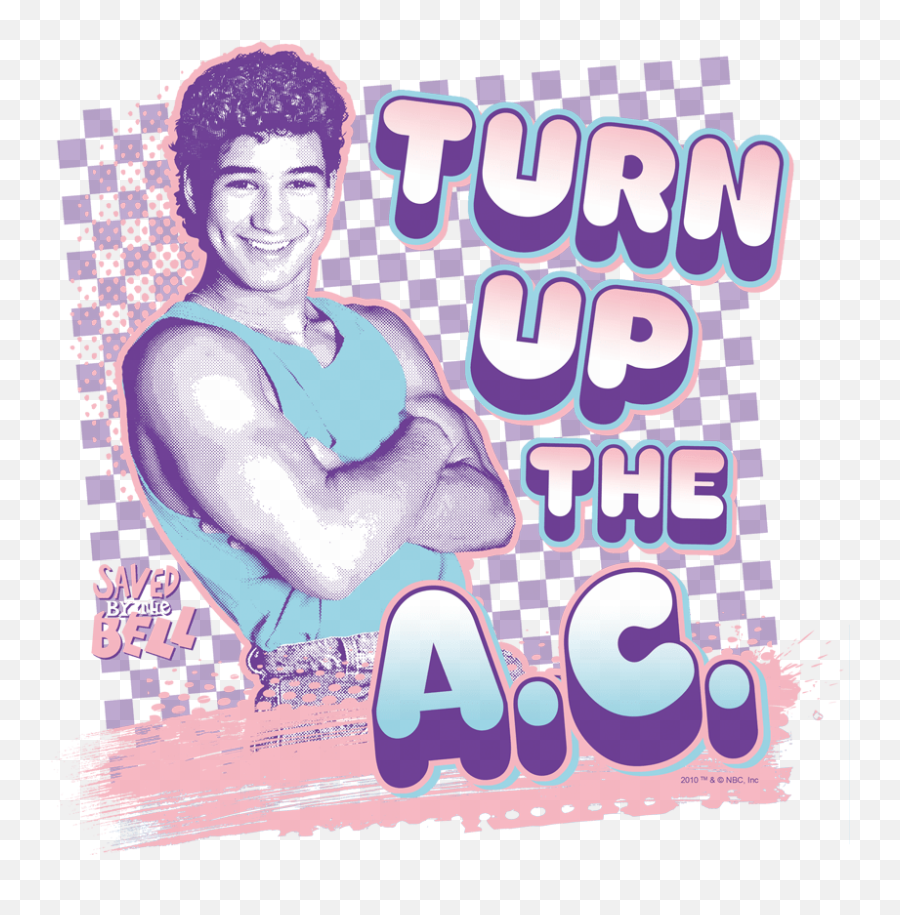 Ac Juniors T - Turn Up The Ac Shirt Png,Saved By The Bell Logo Font
