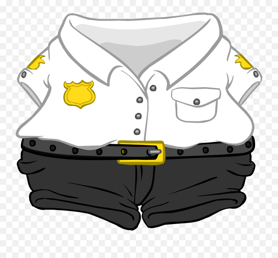 Security Guard Outfit Template - Security Guard Uniform Clipart Png,Security Guard Png