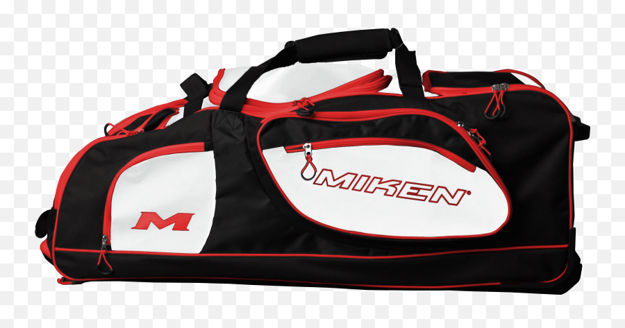 Miken Championship Wheeled Slowpitch Softball Equipment Bag Blackwhitered - For Men Png,Miken Icon Softball Bat