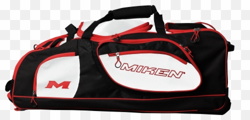 Miken Championship Wheeled Slowpitch Softball Equipment Bag Blackwhitered - For Men png