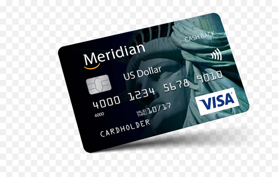 Meridian Visa Us Dollar Card - Usd Credit Cards Png,Icon Credit Union Meridian