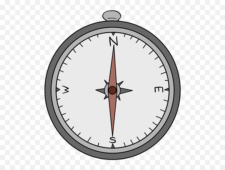 How To Draw A Compass - Really Easy Drawing Tutorial Solid Png,Drawing Compass Icon