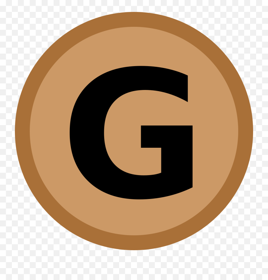 Filebronze Medal Icon G Initialsvg - Wikimedia Commons Brown G Icon Png,Medal Icon Png