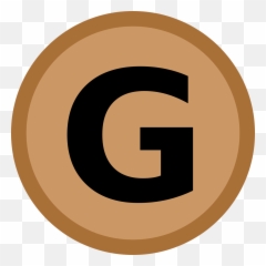 Filebronze Medal Icon G Initialsvg - Wikimedia Commons Brown G Icon Png,Medal Icon Png