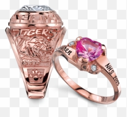 Class Rings U2014 Wnc Grad Herff Jones Senior - Rose Gold Class Ring Png,Gold Ring Png