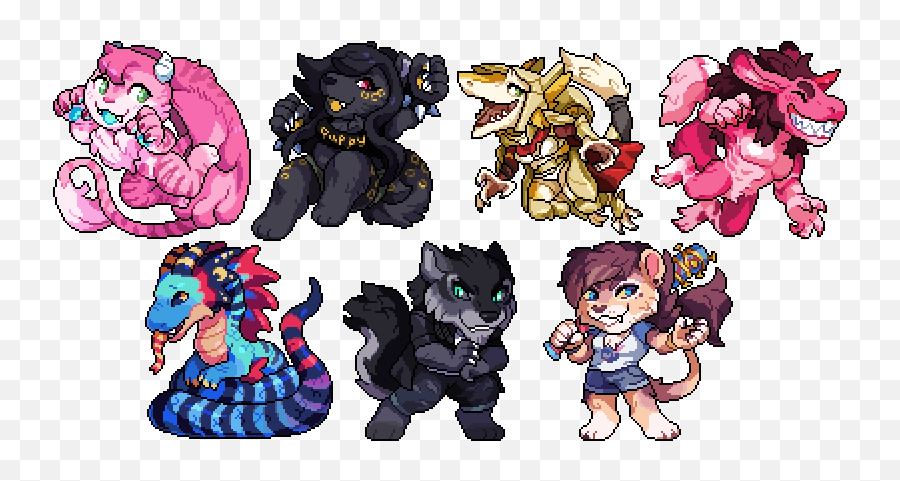 Fullbody Pixel Icon Commissions By Yolk - Fur Affinity Dot Pixel Icon Commissions Png,Full View Icon