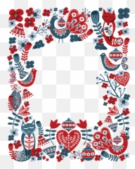 Watercolor Transparent Christmas Border - Background Borders Png