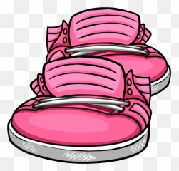 Download Neon Pink Sneakers Icon - Club Penguin Shoes Png Club Penguin Pink Shoes,Penguin Icon Png