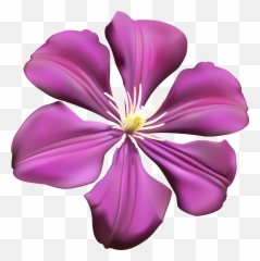 Purple Flower - Transparent PNG Clip Art Image Clipart For Flowers Background