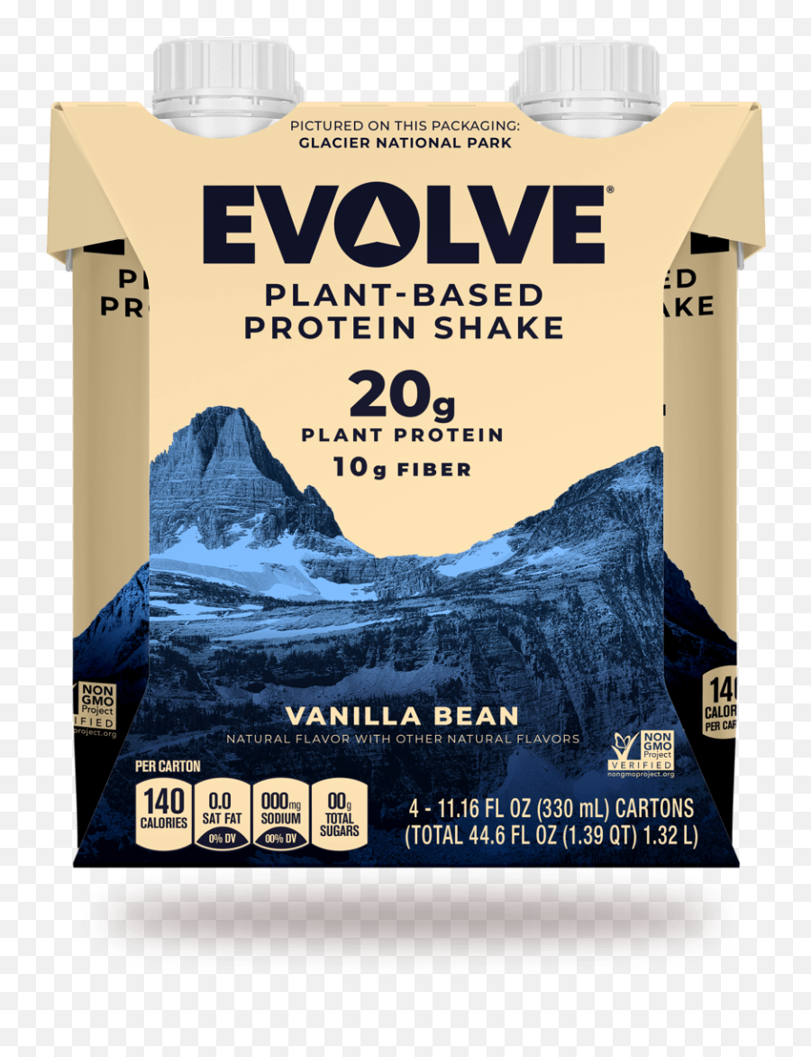 Plant Based Vanilla Bean Shakes Great Taste Evolve - Evolve Plant Based Protien Shake Vanilla Bean Png,Vanilla Bean Icon