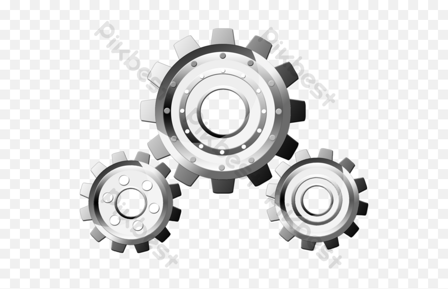 Cartoon Silver Gear Vector Elements Png Images Psd Free - Aluminium Alloy,Gear Icon Vector Free