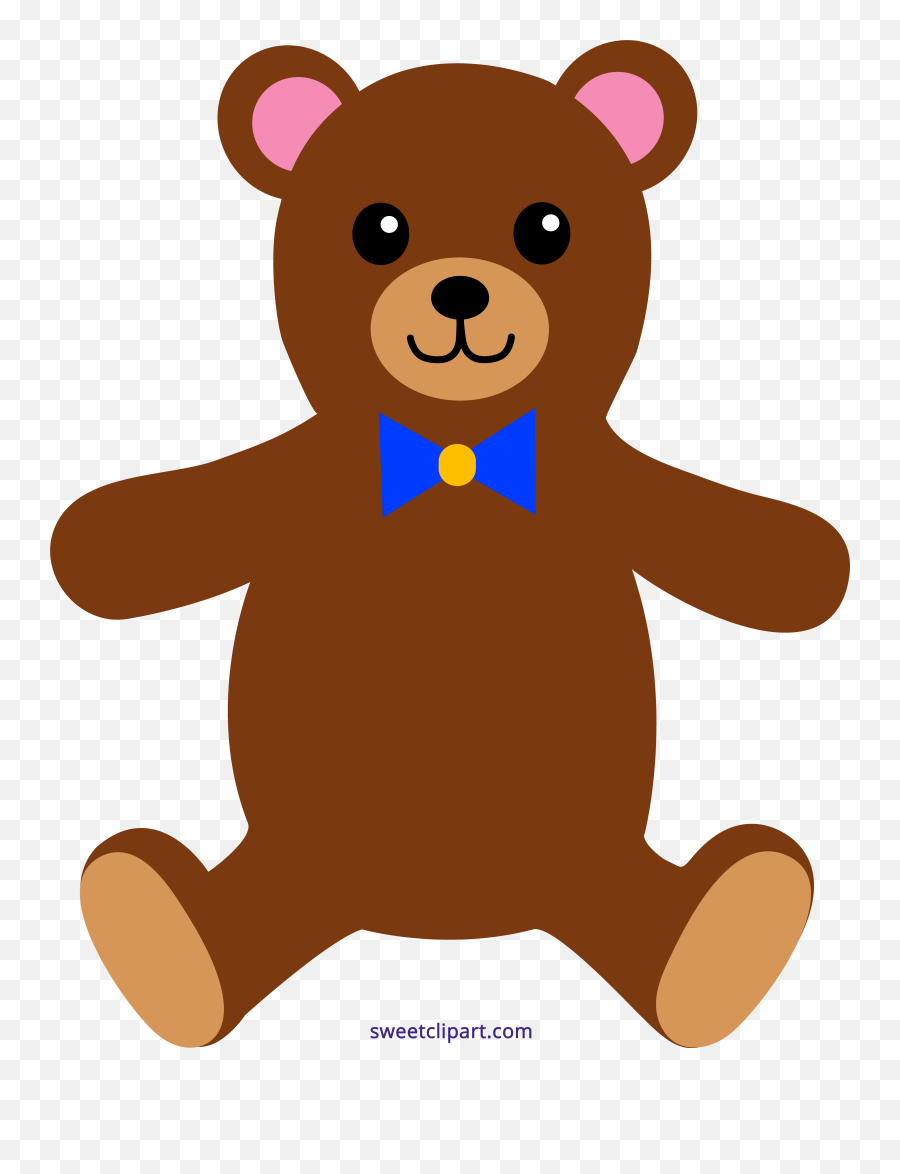 Brown Teddy Bear Clipart Sweet Clip Art - Brown Teddy Bear Clipart Png,Teddy Bear Clipart Png
