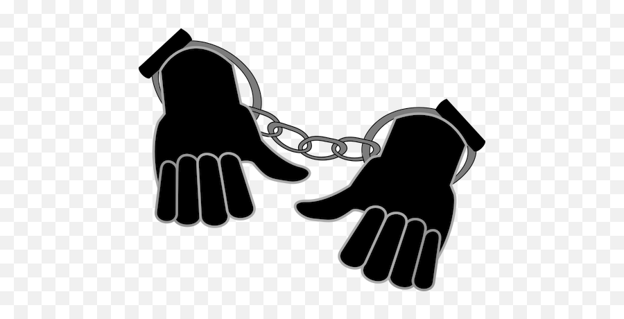 Hands Enclosed In Handcuffs Public Domain Vectors - Handcuffed Png,Yg Icon