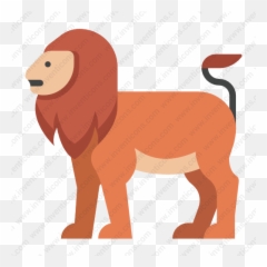 Download Lion Vector Icon Inventicons - Animal Figure png