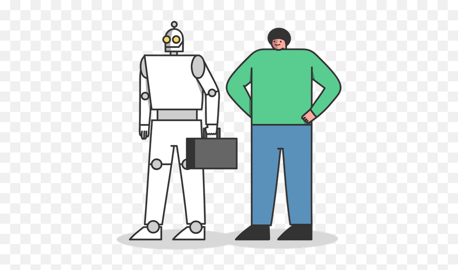 Human Robot Icon - Download In Flat Style Ai Png,Robot Icon Pack