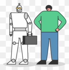 Human Robot Icon - Download in Flat Style Ai png